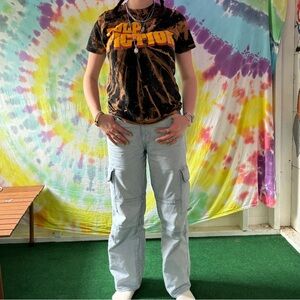 hand dyed bleach pulp fiction tee shirt